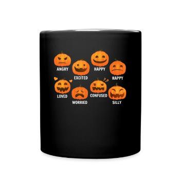 Halloween Pumpkin Party I Funny Halloween Pumpkins - Full Colour Mug - black - Front