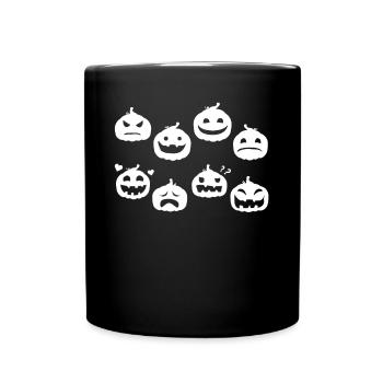 Funny Halloween Party Pumpkin - Halloween Pumpkins - Full Colour Mug - black - Front
