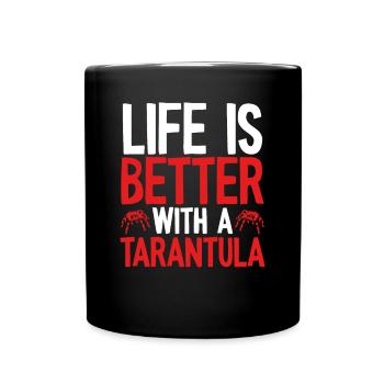 Life is better with a - Full Colour Mug - black - Front