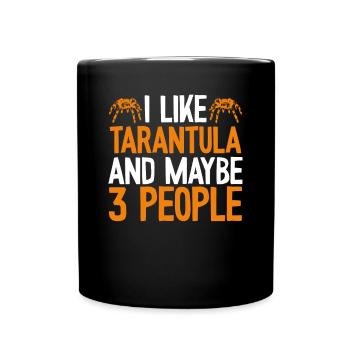 I like tarantulas - Full Colour Mug - black - Front