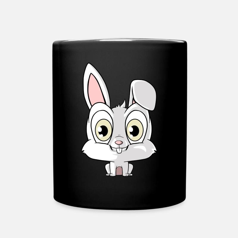 Süßer Hase - Tasse einfarbig - Schwarz