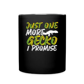Un seul gecko, promis - Mug uni - noir - Devant