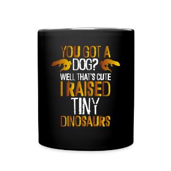 Pas un chien, mais un petit chien - Mug uni - noir - Devant