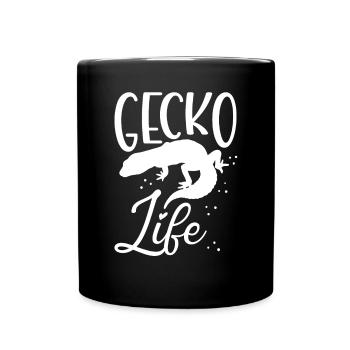 Gecko vivant - Mug uni - noir - Devant