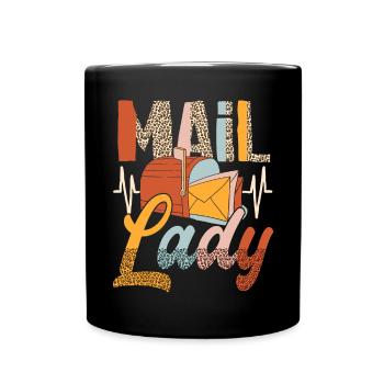 Postbotin Postangestellte Postfrau Frauen - Tasse einfarbig - Schwarz - Vorne
