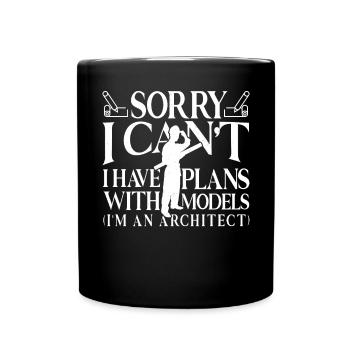 Architekt Kunst Architektur Designer - Tasse einfarbig - Schwarz - Vorne