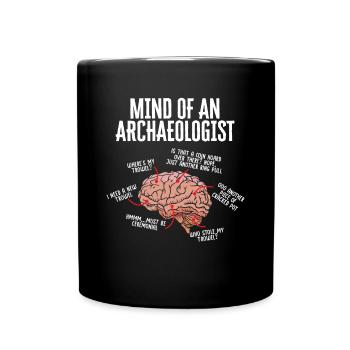 Archaeology Gift Archaeologist - Full Colour Mug - black - Front