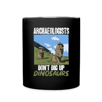 Archaeology Gift Archaeologist - Full Colour Mug - black - Front