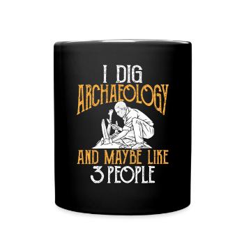 Archaeology Gift Archaeologist - Full Colour Mug - black - Front