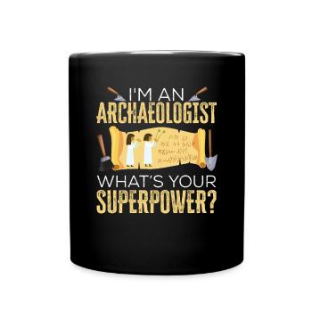 Archaeology Gift Archaeologist - Full Colour Mug - black - Front