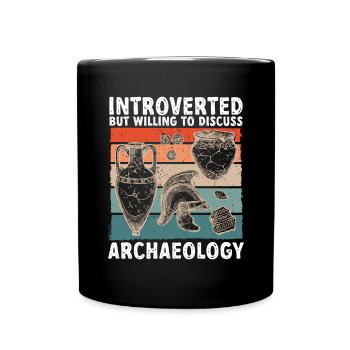 Archaeology Gift Archaeologist - Full Colour Mug - black - Front