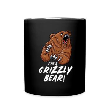 Ours - Mug uni - noir - Devant