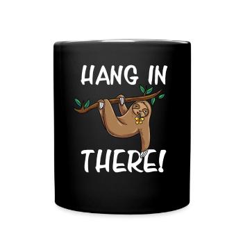 Paresseux suspendu - Mug uni - noir - Devant