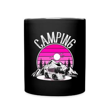 Camping Camper Campen - Full Colour Mug - black - Front