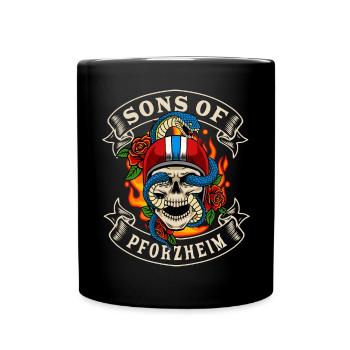 Pforzheim Biker Geschenk fils de Pforzheim Heimat - Mug uni - noir - Devant