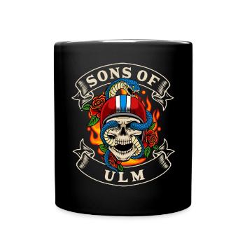 Ulm Biker Geschenk fils d’Ulm Heimat - Mug uni - noir - Devant
