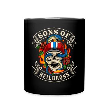 Heilbronn Biker Cadeau fils de Heilbronn Home - Mug uni - noir - Devant