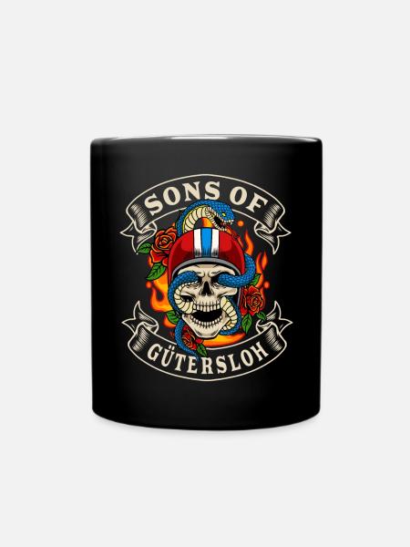 Gütersloh Biker Geschenk sons of Gütersloh Heimat - Full Colour Mug - black