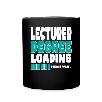 Un conférencier invite à la formation - Mug uni - noir - Devant