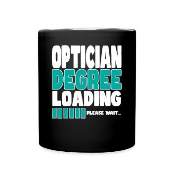 Optician invites training - Full Colour Mug - black - Front