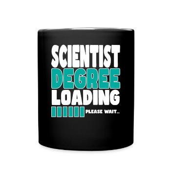 Wissenschaftler lädt Ausbildung - Tasse einfarbig - Schwarz - Vorne
