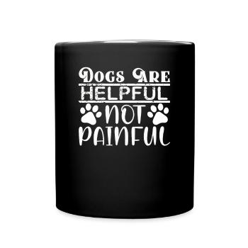 Dogs are Helpful - Full Colour Mug - black - Front