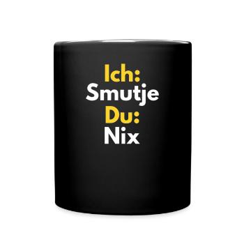 Ich Smutje Du Nix - Tasse einfarbig - Schwarz - Vorne