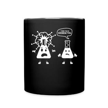 funny chemistry shirt jokes, chemist studies - Full Colour Mug - black - Front