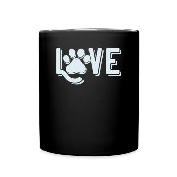 Chère patte de chien - Mug uni - noir - Devant