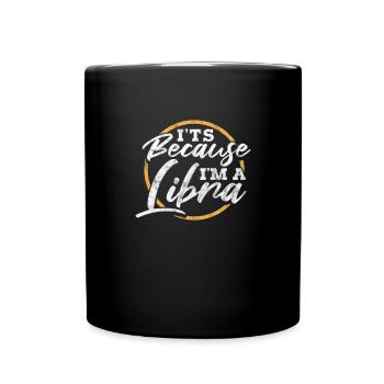 Libra Zodiac Sign Horoscope Astrology Gift - Full Colour Mug - black - Front