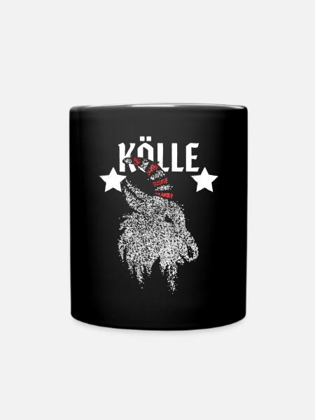 Kölle Köln Kölner Rot Weiß Karneval Kostümersatz - Tasse einfarbig - Schwarz