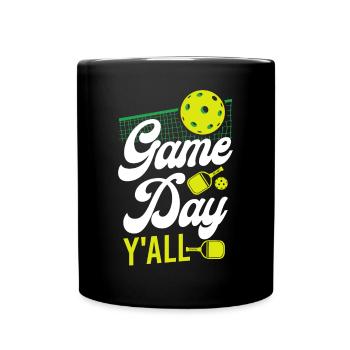 Pickleball Girl Ladies Game Day - Tasse einfarbig - Schwarz - Vorne