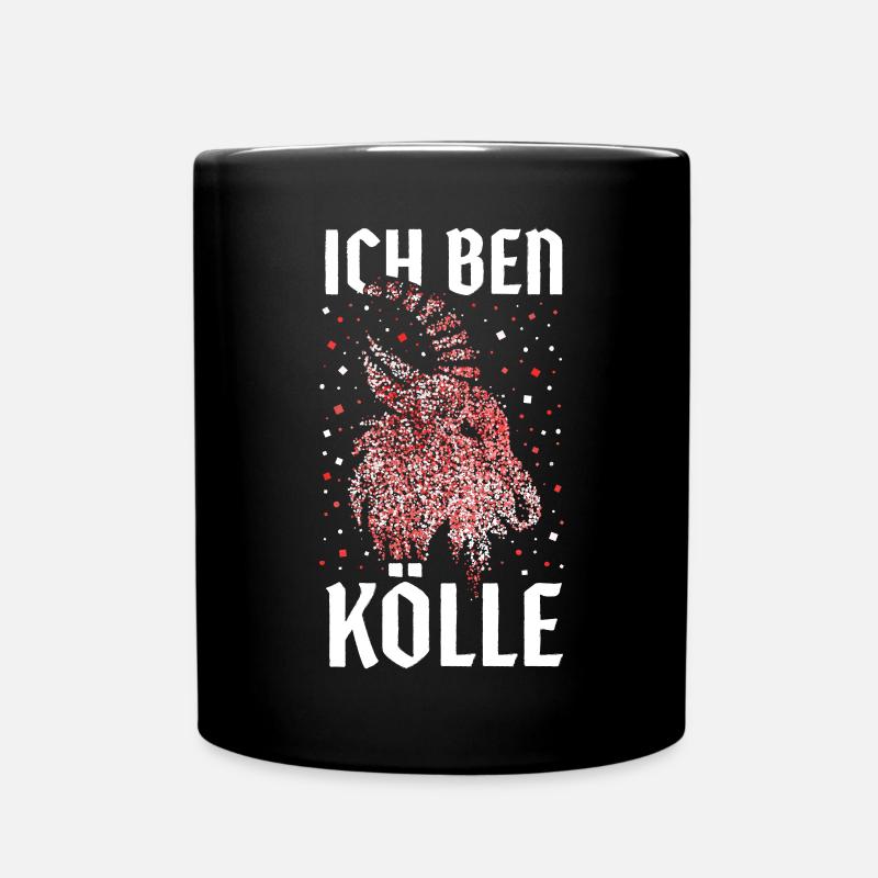 Kölle Köln Rot Weiß Karneval Kostümersatz Konfetti - Tasse einfarbig - Schwarz
