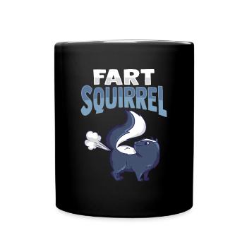 Furz Eichhörnchen Kostüm Stinktier Tierhalter - Tasse einfarbig - Schwarz - Vorne