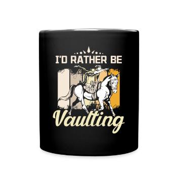 Je préfère voûter - Mug uni - noir - Devant