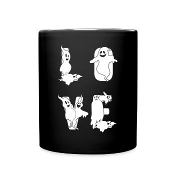 Halloween LOVE Ghosts Halloween Ghosts Love - Full Colour Mug - black - Front