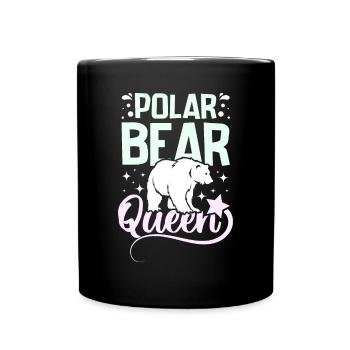 Polar bear queen - Tasse einfarbig - Schwarz - Vorne
