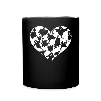 Halloween Party Halloween Ghosts Halloween Ghost H - Full Colour Mug - black - Front