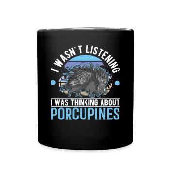 Porcupine Gift Porcupine - Full Colour Mug - black - Front
