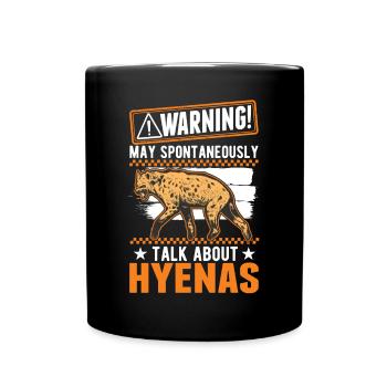Peut parler spontanément de Hyènes Hyène - Mug uni - noir - Devant