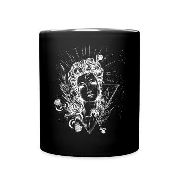 Okkult Goth Gothic Punk Grunge - Tasse einfarbig - Schwarz - Vorne