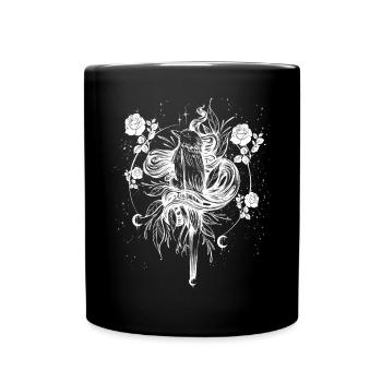 Okkult Goth Gothic Punk Grunge - Tasse einfarbig - Schwarz - Vorne