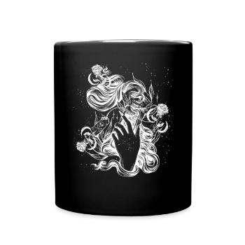 Okkult Goth Gothic Punk Grunge - Tasse einfarbig - Schwarz - Vorne