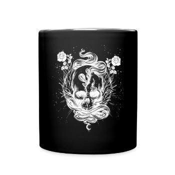 Okkult Goth Gothic Punk Grunge - Tasse einfarbig - Schwarz - Vorne