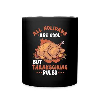 Thanksgiving Day Thanksgiving Turkey Gift - Full Colour Mug - black - Front