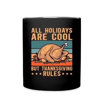 Thanksgiving Day Feast Thanksgiving Gift - Full Colour Mug - black - Front