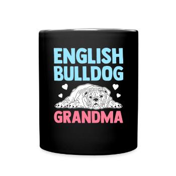 Deutsch Bulldog Grandma Dog Owner Gift - Full Colour Mug - black - Front