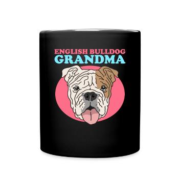 Deutsch Bulldog Grandma Dog Owner Gift - Full Colour Mug - black - Front