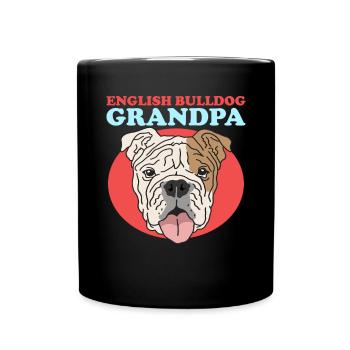 Deutsch Bulldog Grandpa | Dog Owner Gift - Full Colour Mug - black - Front