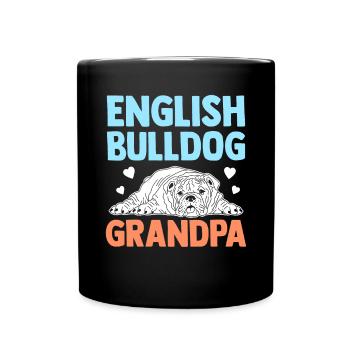 Deutsch Bulldog Grandpa Dog Owner Cadeau - Mug uni - noir - Devant